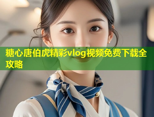 糖心唐伯虎精彩vlog视频免费下载全攻略
