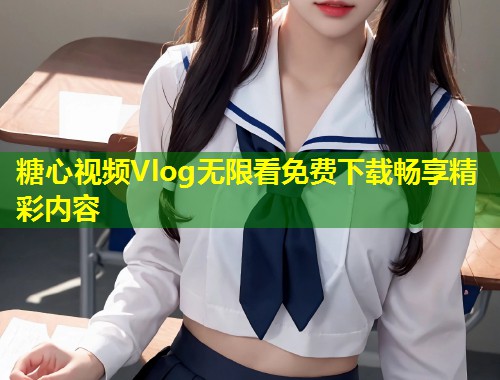 糖心视频Vlog无限看免费下载畅享精彩内容